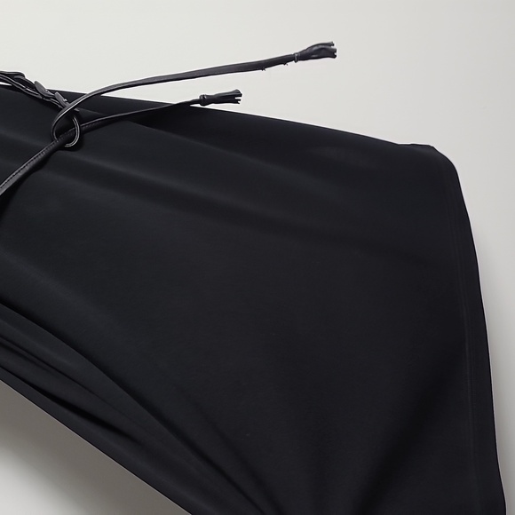 BCBGMaxAzria Black Twisted Racerback Bodycon Dress With Belt Size XSmall - Picture 4 of 15